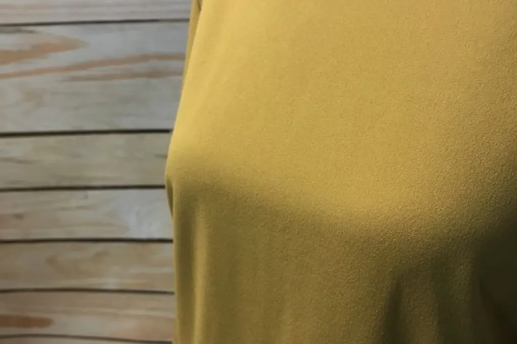 Ochre Pleat Pocket Dress