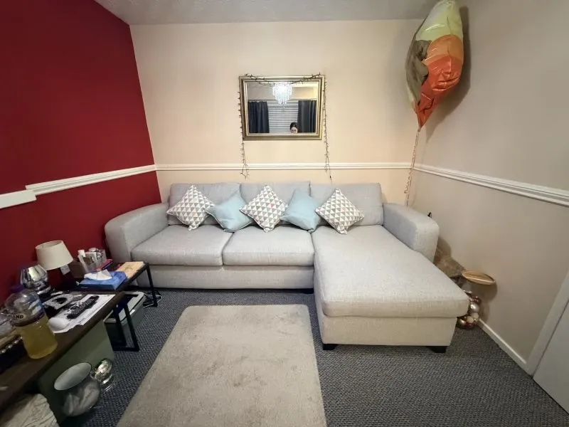Grey chaise 3 seater couch