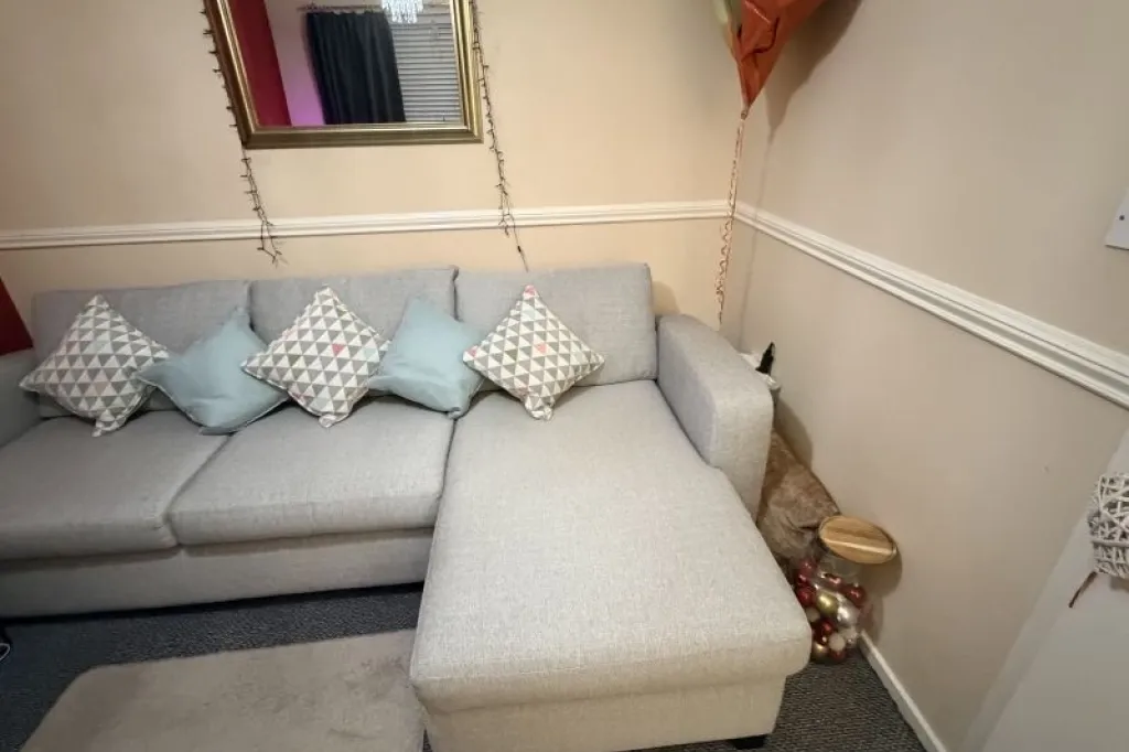 Grey chaise 3 seater couch