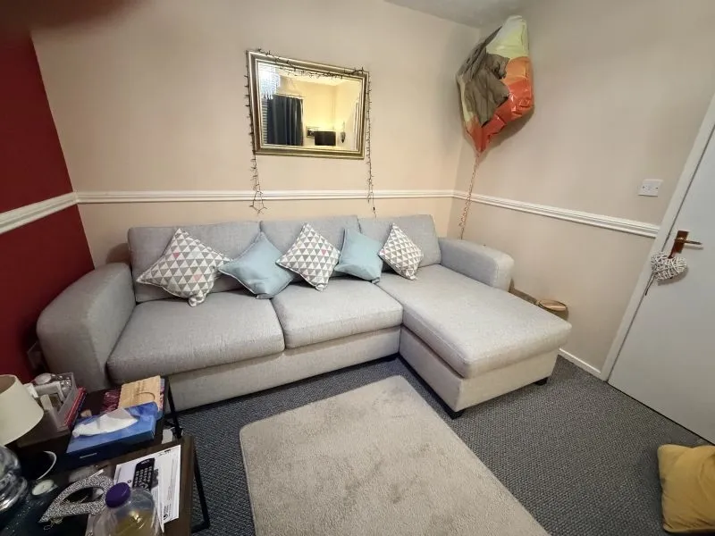 Grey chaise 3 seater couch