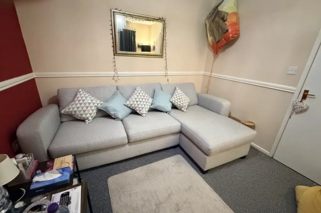 Grey chaise 3 seater couch