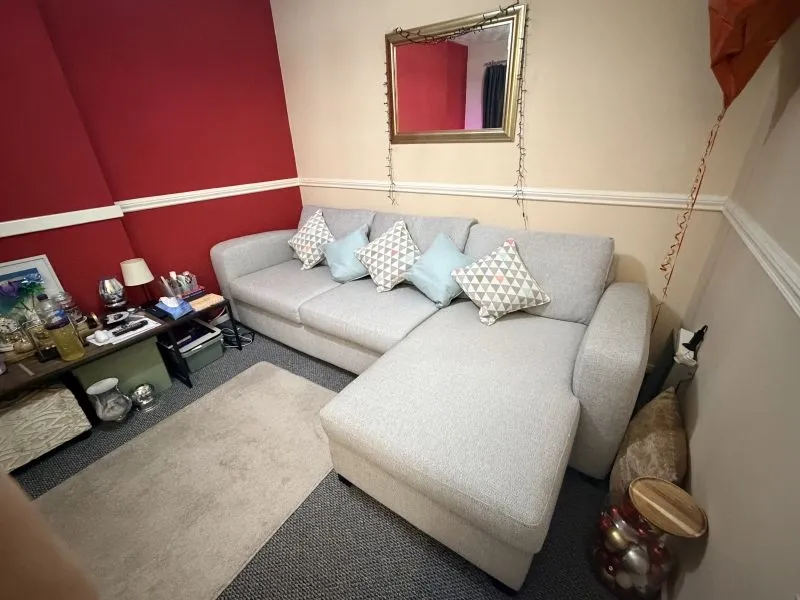Grey chaise 3 seater couch