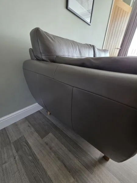 Next Wilson small leather three seater sofa