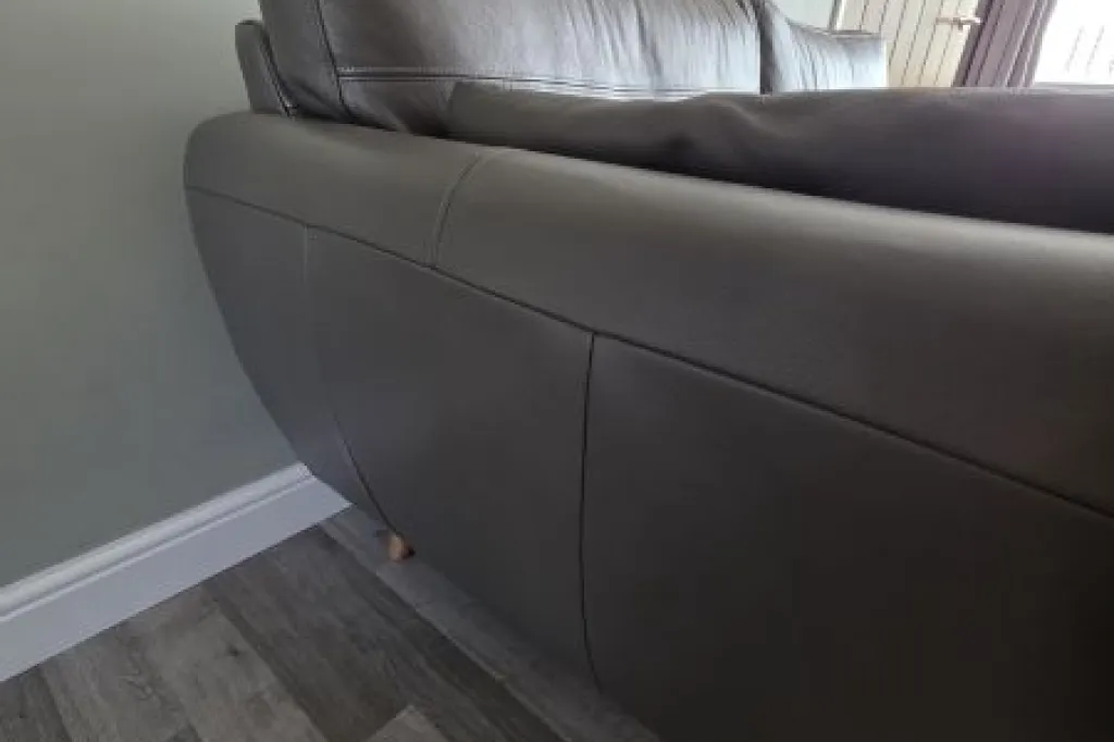 Next Wilson small leather three seater sofa