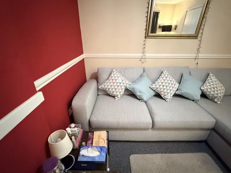 Grey chaise 3 seater couch