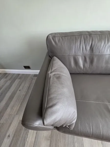 Next Wilson small leather three seater sofa