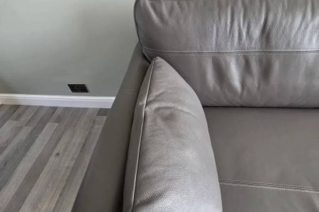 Next Wilson small leather three seater sofa